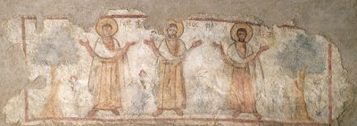 Wall Painting Depicting Saints at Worship by Unbekannt Unbekannt